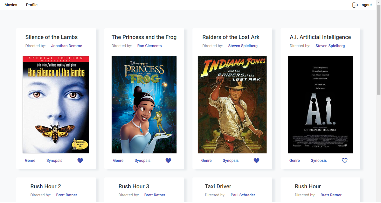 Screenshot of application